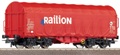 Тентованый крытый вагон Railion ROCO HO (47444)